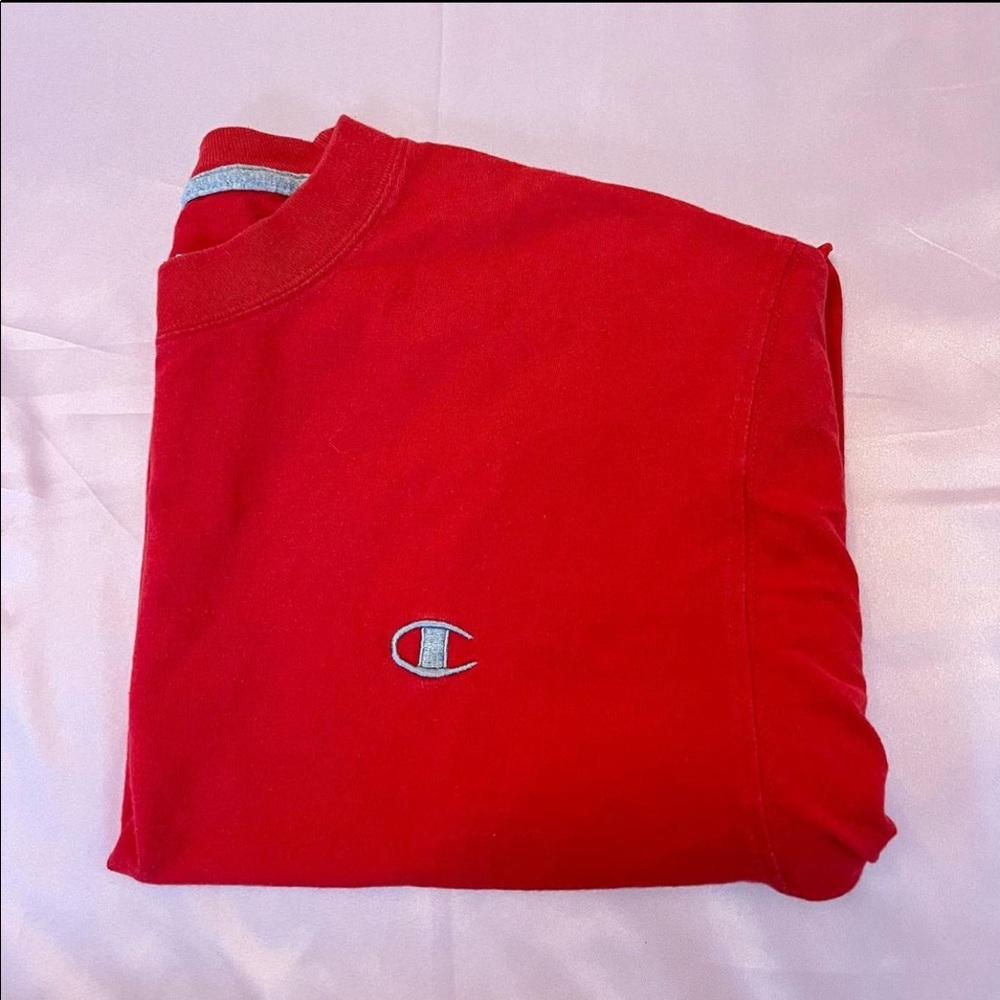 Champion Red Cropped Tee